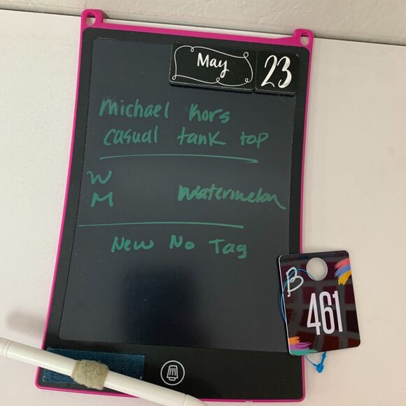 Michael Kors Tank Top Womens M Medium Watermelon Striped Sleeveless Crew Neck - Picture 11 of 12